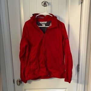 Columbia Vibrant Red Outdoor Windbreaker Jacket